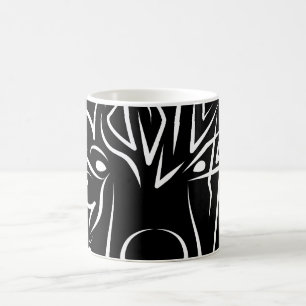Black and White Tribal Bear Coffee Mug