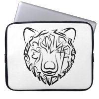 Black and White Tribal Bear