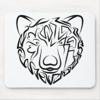 Black and White Tribal Bear