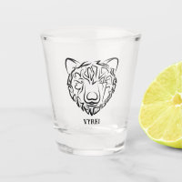 Black and White Tribal Bear