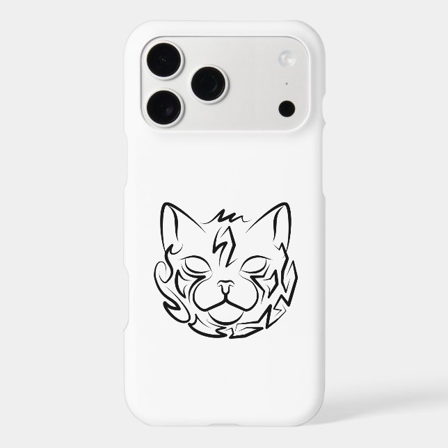 Black and White Tribal Cat (Back)