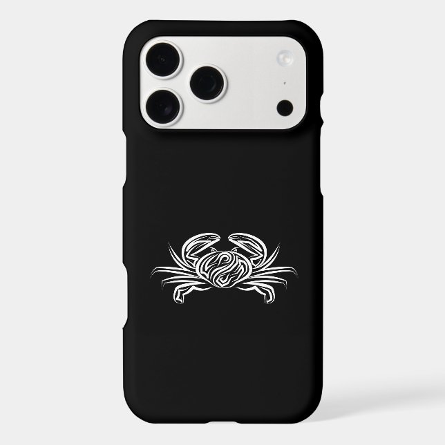 Black and White Tribal Crab (Back)