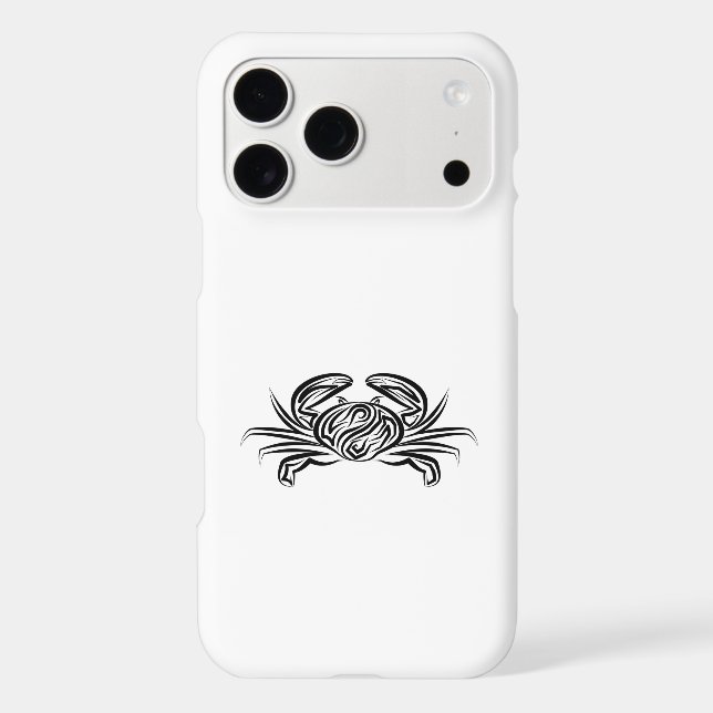 Black and White Tribal Crab (Back)
