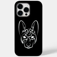 Black and White Tribal Dog