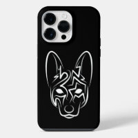 Black and White Tribal Dog