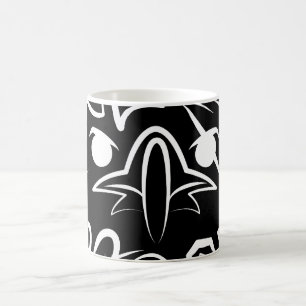 Black and White Tribal Eagle Coffee Mug