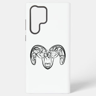 Black and White Tribal Goat / Sheep Samsung Galaxy Case