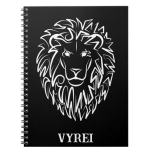 Black and White Tribal Horse Notebook