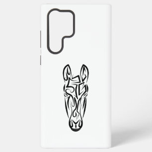Black and White Tribal Horse Samsung Galaxy Case