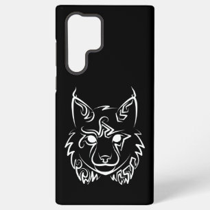 Black and White Tribal Lynx Samsung Galaxy Case