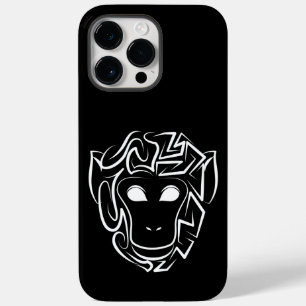 Black and White Tribal Monkey Case-Mate iPhone 14 Pro Max Case