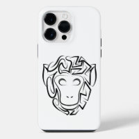 Black and White Tribal Monkey