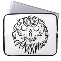 Black and White Tribal Owl