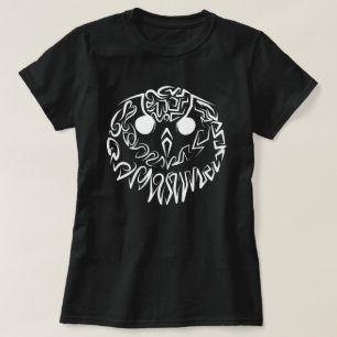 Black and White Tribal Owl T-Shirt