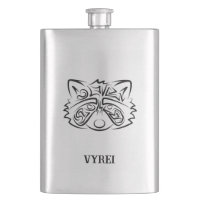 Black and White Tribal Racoon