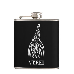 Black and White Tribal Rat Flask