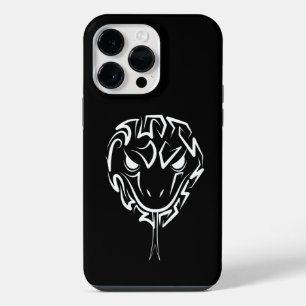 Black and White Tribal Rooster iPhone 14 Pro Max C Case