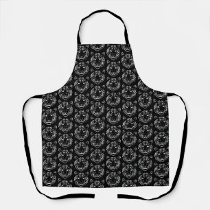 Black and White Tribal Snake Apron