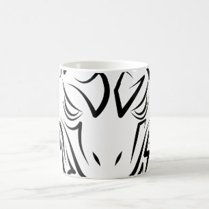 Black and White Tribal Snake Coffee Mug
