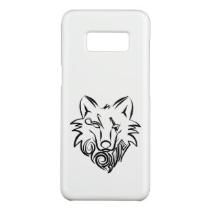 Black and White Tribal Wolf Case-Mate Samsung Galaxy S8 Case