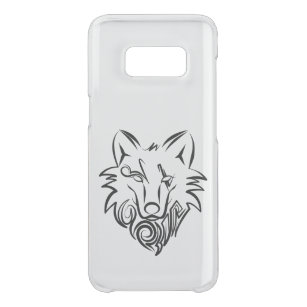 Black and White Tribal Wolf Uncommon Samsung Galaxy S8 Case