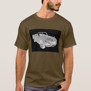 Black And White Triumph Tr4 Sports Car T-Shirt