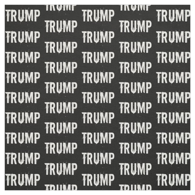 Black and White TRUMP Fabric (Swatch)