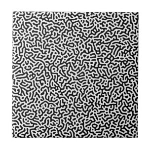 Black and White Turing Pattern Tile