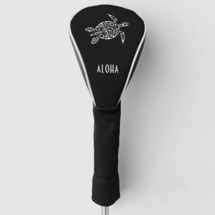 Black And White Turtle Maritime Golf Head Cover