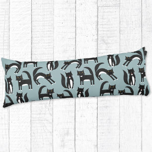 Black and White Tuxedo Cats Body Cushion