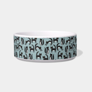 Black and White Tuxedo Cats Bowl