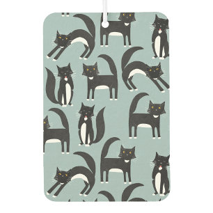 Black and White Tuxedo Cats Car Air Freshener