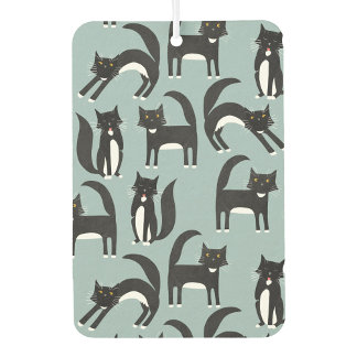 Black and White Tuxedo Cats Car Air Freshener