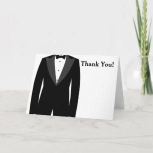 Black and White Tuxedo Thank You