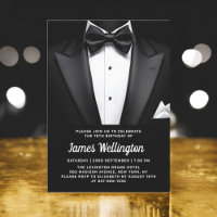 Black and White Tuxedo Tux Birthday Event