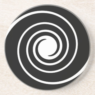 Black and White Twist. Coaster