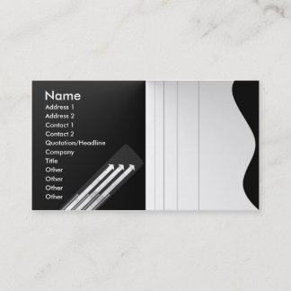 black and white v3 business card