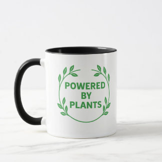 Black and White Vegan Plant Based Mug