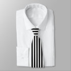 Black and White Vertical Referee Stripes