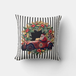 Black And White Vertical Stripe Cushion