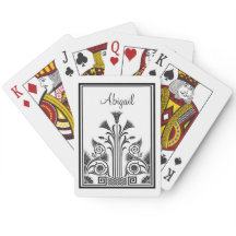 Black and White Victorian Floral Design