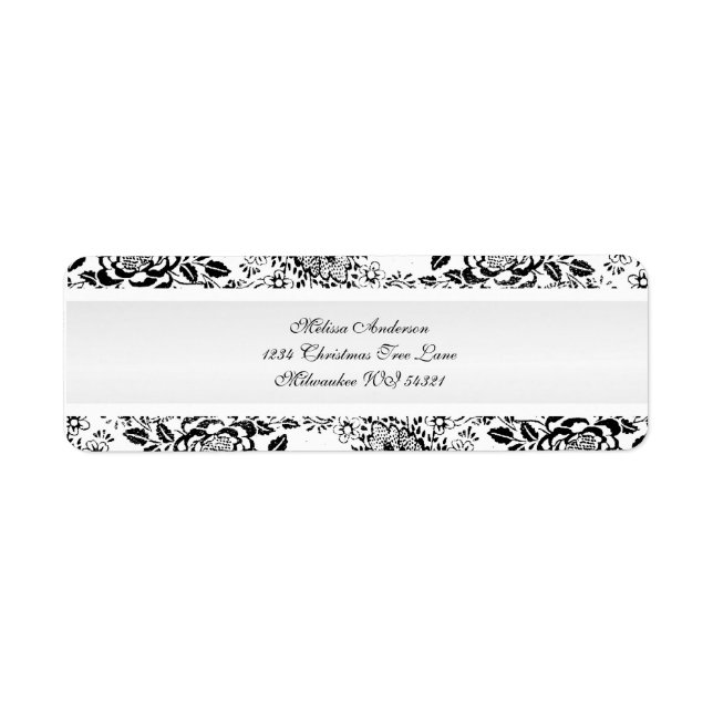 Black and White Vintage Damask (Front)