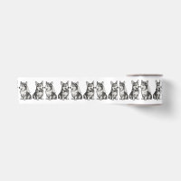 Black and White Vintage Whimsical Corgi Wedding