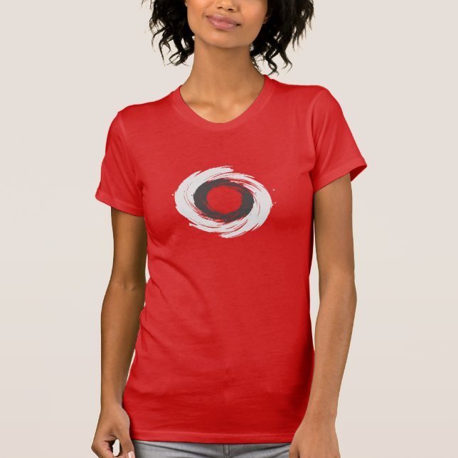 Black and White Vortex T-Shirt (Front)