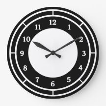 Black and White Wall Clock