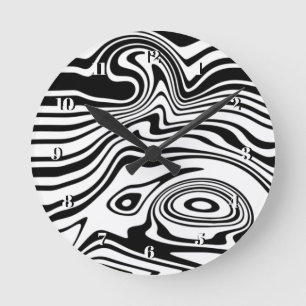 Black and White Wall Clock