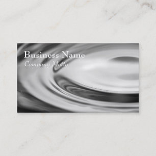 Black and white water ripple Generic business card