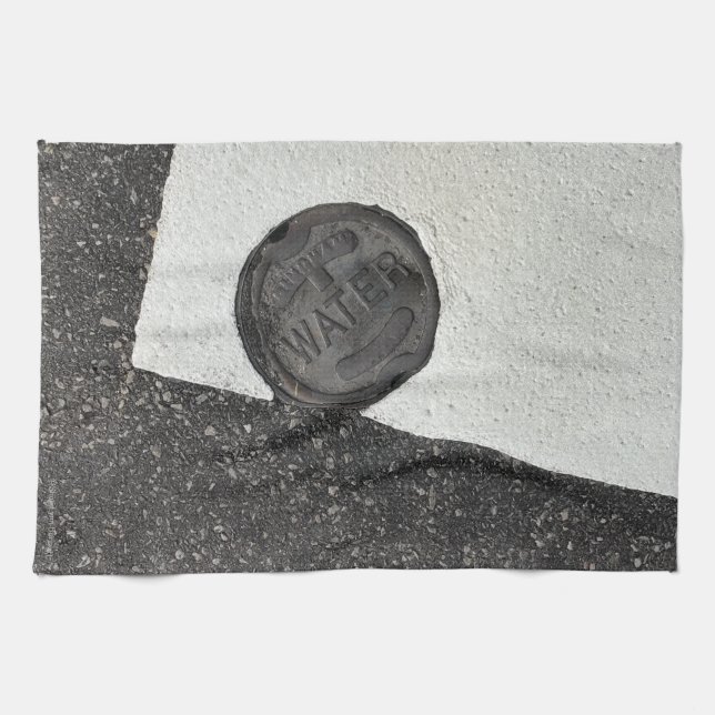 Black and White Water- Tea Towel (Horizontal)