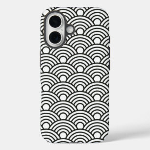 Black and White Wave Pattern Phone Case i phone