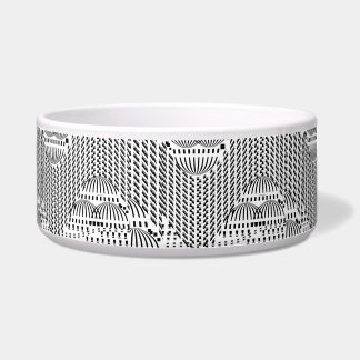 Black and White Wavy Dog Pet 